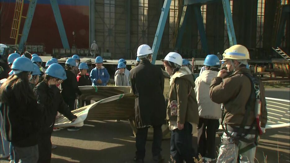 「函館どつく函館造船所」で見学会