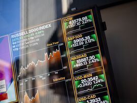 Stock market data in New York. Photographer: Michael Nagle/Bloomberg