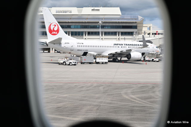 那覇発着の初日の出フライトを運航するJTA＝PHOTO: Tadayuki YOSHIKAWA/Aviation Wire