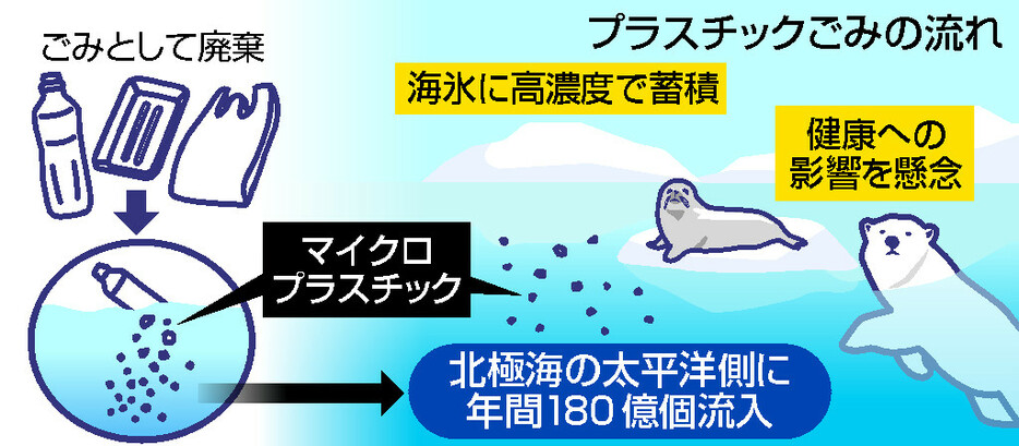 プラスチックごみの流れ