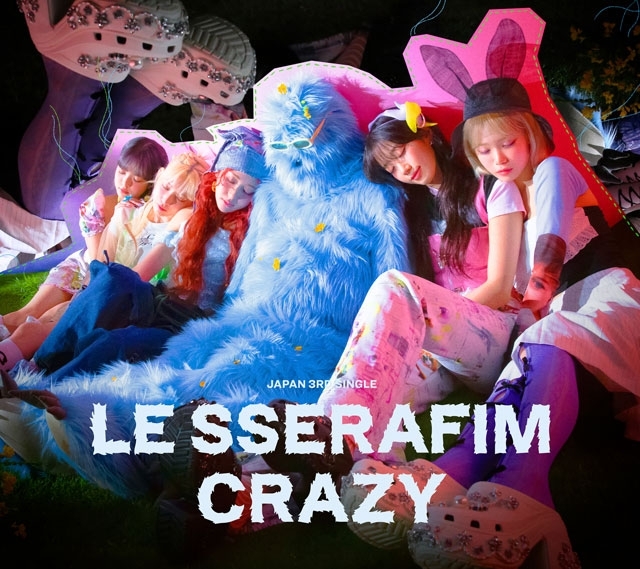 LE SSERAFIM、日本3rdシングル「CRAZY」全形態アートワーク＆封入特典を含むパックショット公開