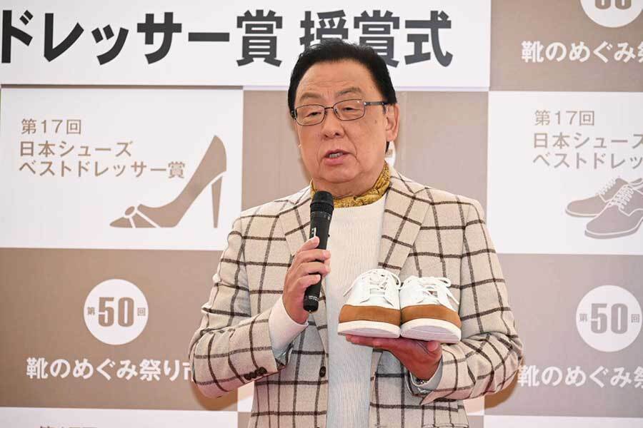 授賞式に出席した梅沢富美男【写真：ENCOUNT編集部】