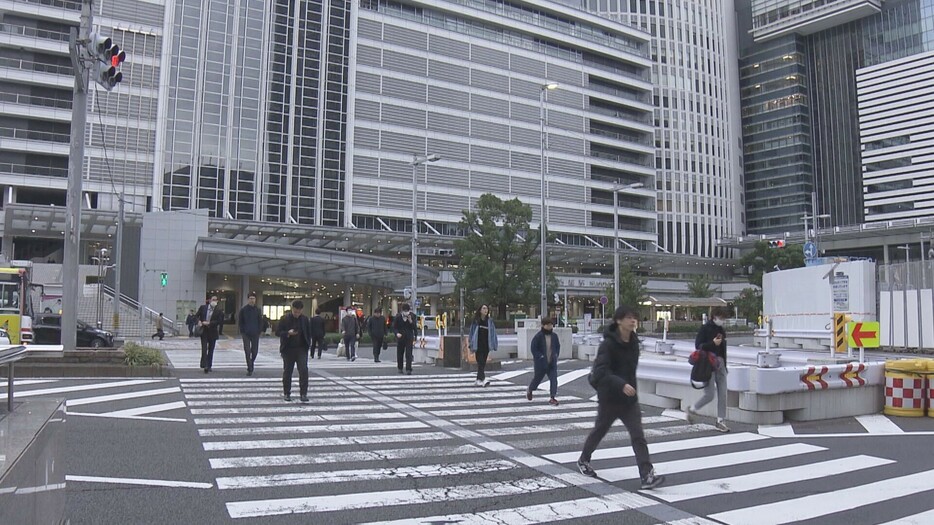 名古屋駅前 11月20日午前7時ごろ