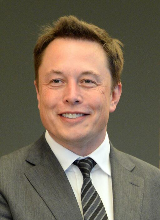 イーロン・マスク氏（酒巻俊介撮影）