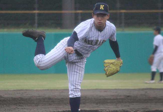 防衛医科大学校の奥山虎太郎投手