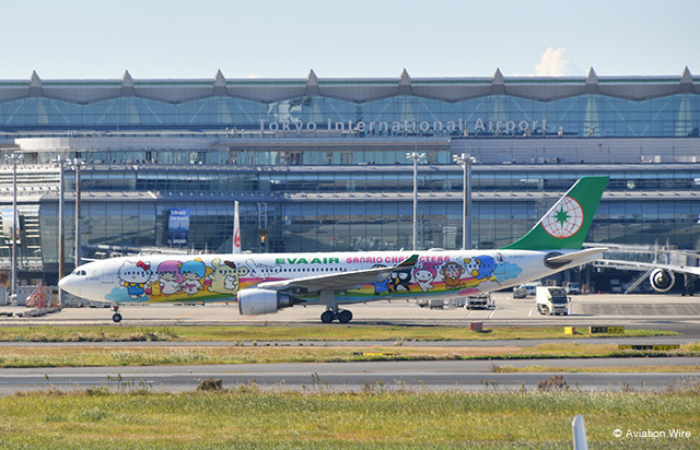 日本発全路線でセールを始めたエバー航空＝PHOTO: Yusuke KOHASE/Aviation Wire