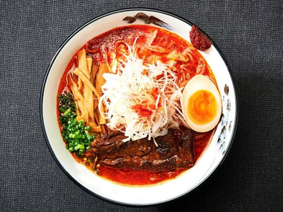 看板メニューの「柚子（ゆず）辛紅ラーメン」