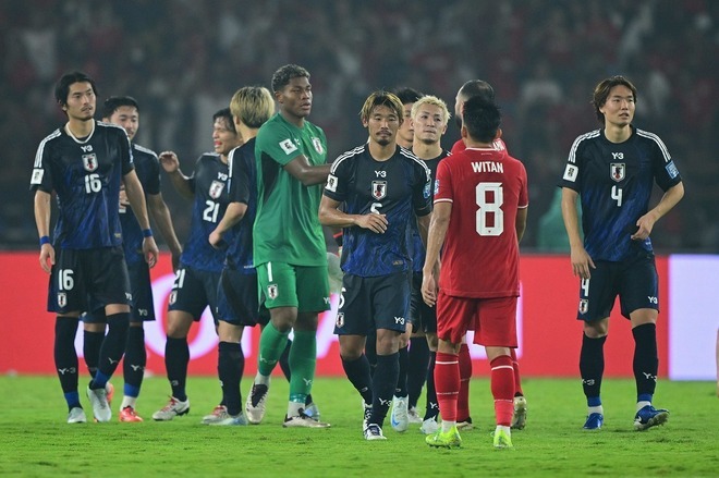 日本は敵地でインドネシアを撃破。４－０で完勝を収めた。写真：金子拓弥 (サッカーダイジェスト写真部／現地特派)