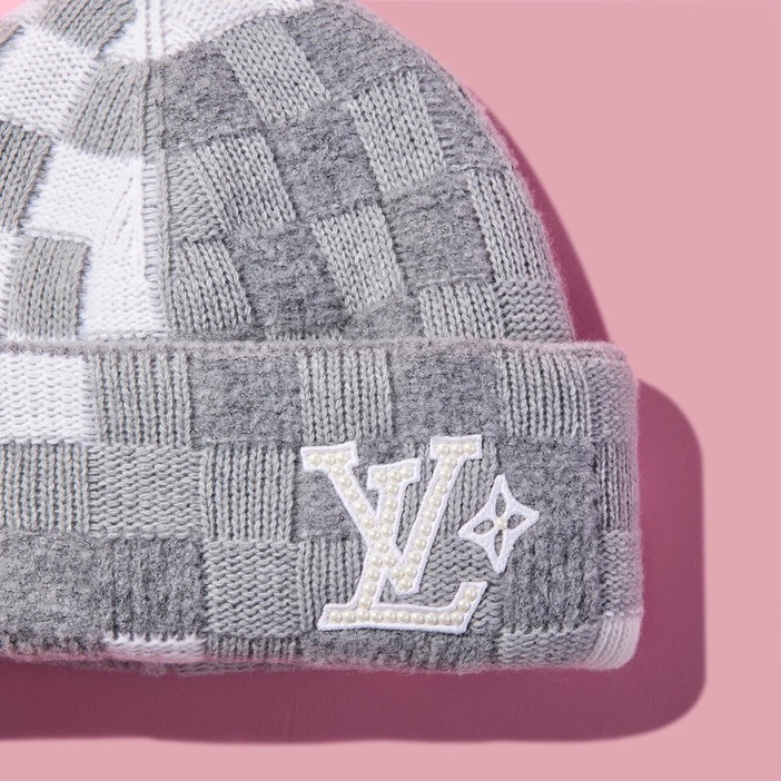 BEANIE LV CRUSH DAMOFLAGE PEARLS