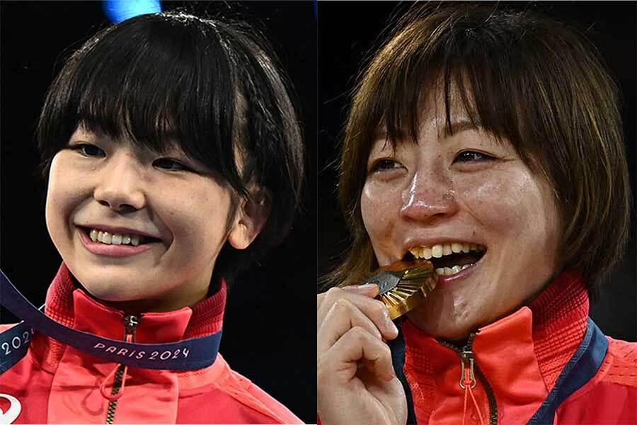 藤波朱理（左）と角田夏実【写真：ロイター】