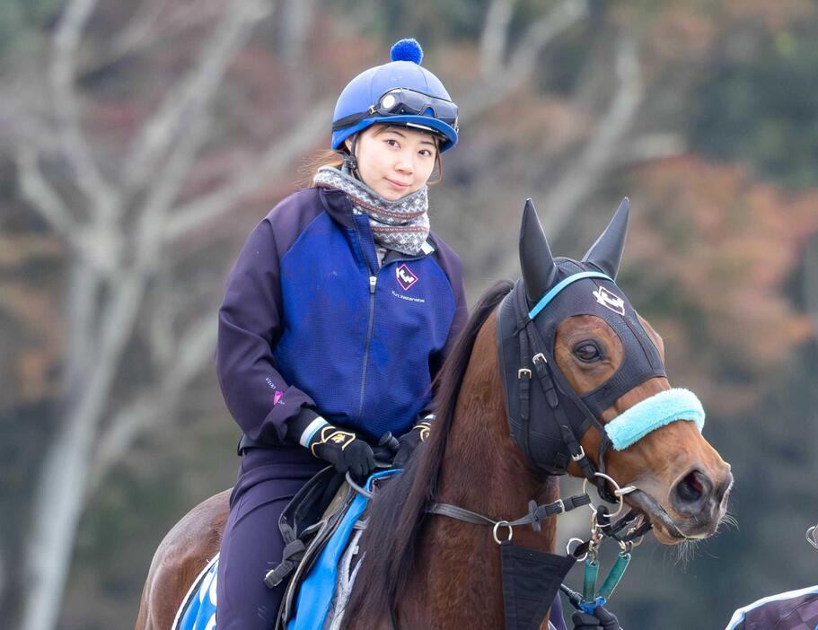 　ラプタスに騎乗し重賞に初挑戦する河原田菜々