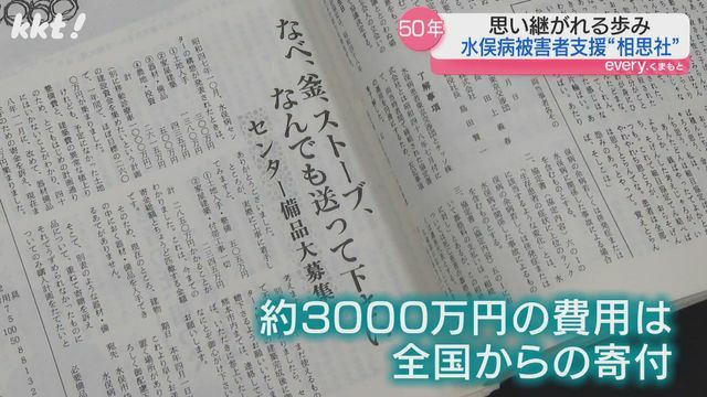 約3000万円の費用は全国からの寄付