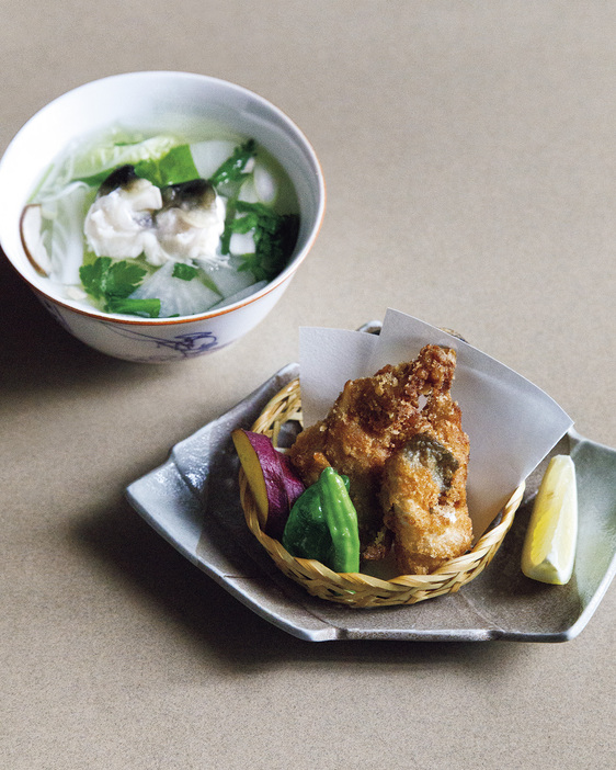 ふぐの唐揚げ、ふぐ煮麺。締めまでふぐ尽くし！