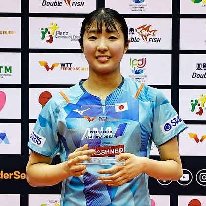 女子シングルス優勝の出澤杏佳（写真：WTT）