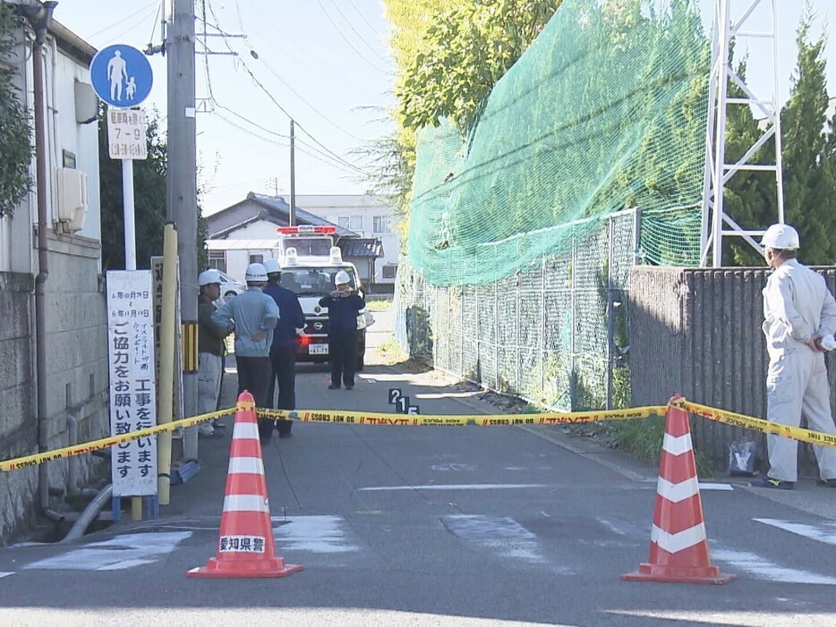 事故があった現場 愛知県日進市