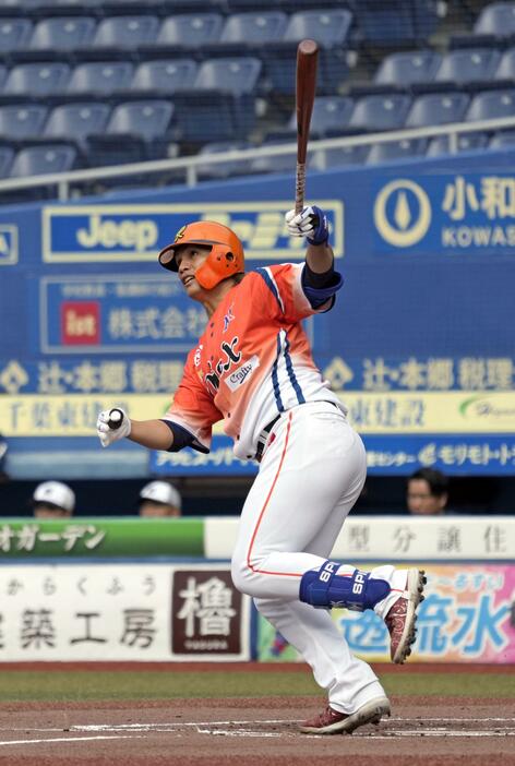 12球団合同トライアウトに参加した元日本ハムの陽岱鋼外野手＝ZOZOマリン