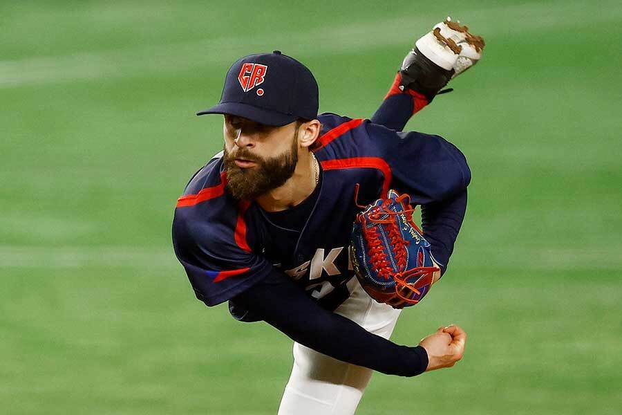 チェコ代表のオンドジェイ・サトリア（写真は2023年WBC）【写真：ロイター】