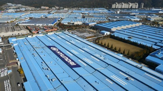 現代（ヒョンデ）自動車蔚山工場の全景　［写真　現代自動車］