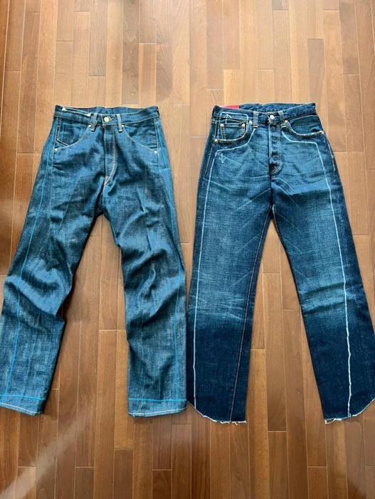 左：1ST STANDARD『BLUE LINE』／右：3RD SIGNATURE JEAN（1999年）