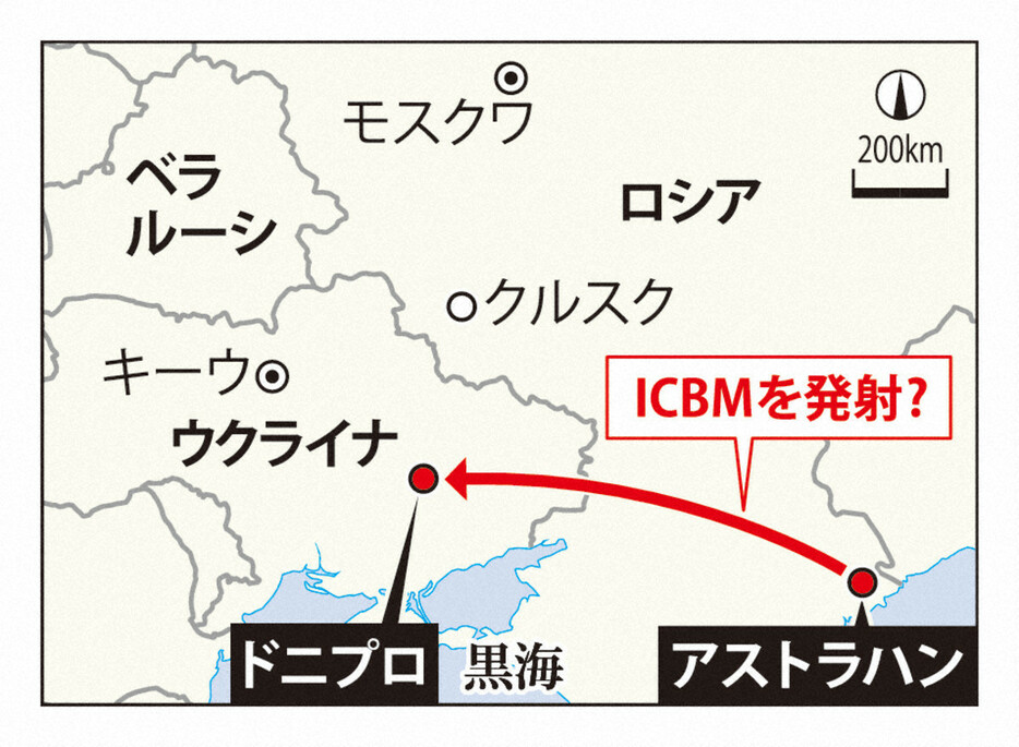 ロシアがICBMを発射？