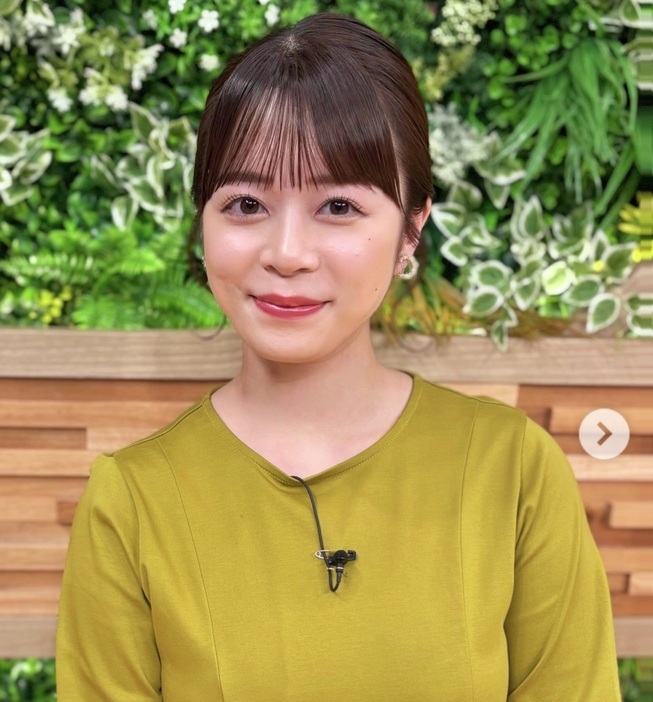 山内彩加アナのインスタグラムから