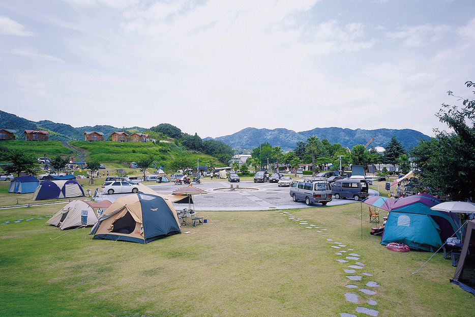 瀬戸内しまなみ海道が通る大三島にある「多々羅キャンプ場」