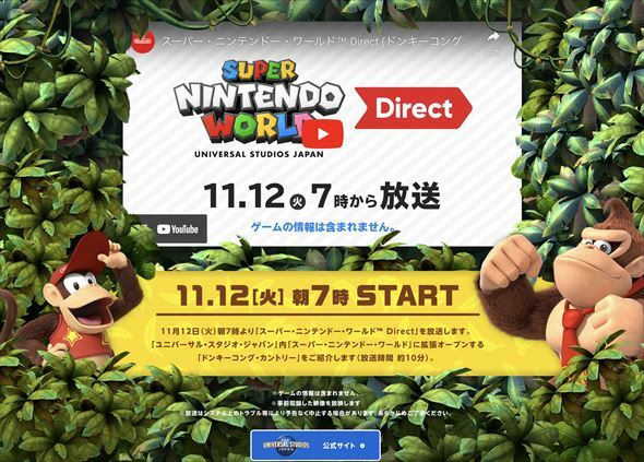 スーパー・ニンテンドー・ワールド Direct