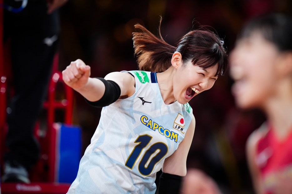 女子日本代表でも活躍する井上【写真：Volleyball World】