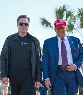 イーロン・マスク氏とトランプ氏〔PHOTO〕Gettyimages