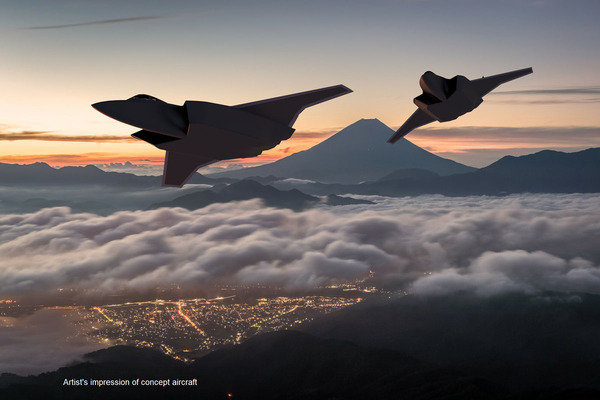 GCAPで開発される空自の次期戦闘機のイメージ（画像：防衛省）。