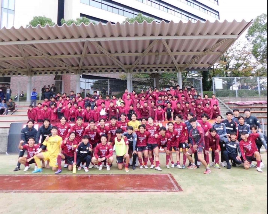 優勝した福岡大学(福岡大学サッカー部提供)(fukuoka-u)