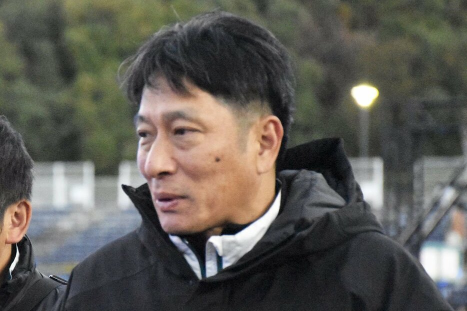 MARCH対抗戦のため、町田GIONスタジアムに姿を見せた青学大・原監督