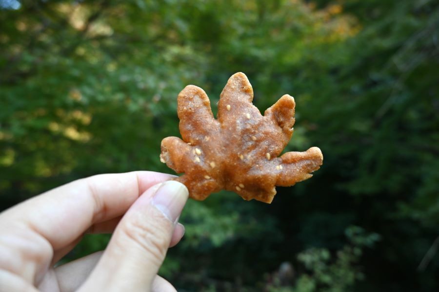 「桃太郎」のもみじの天ぷら