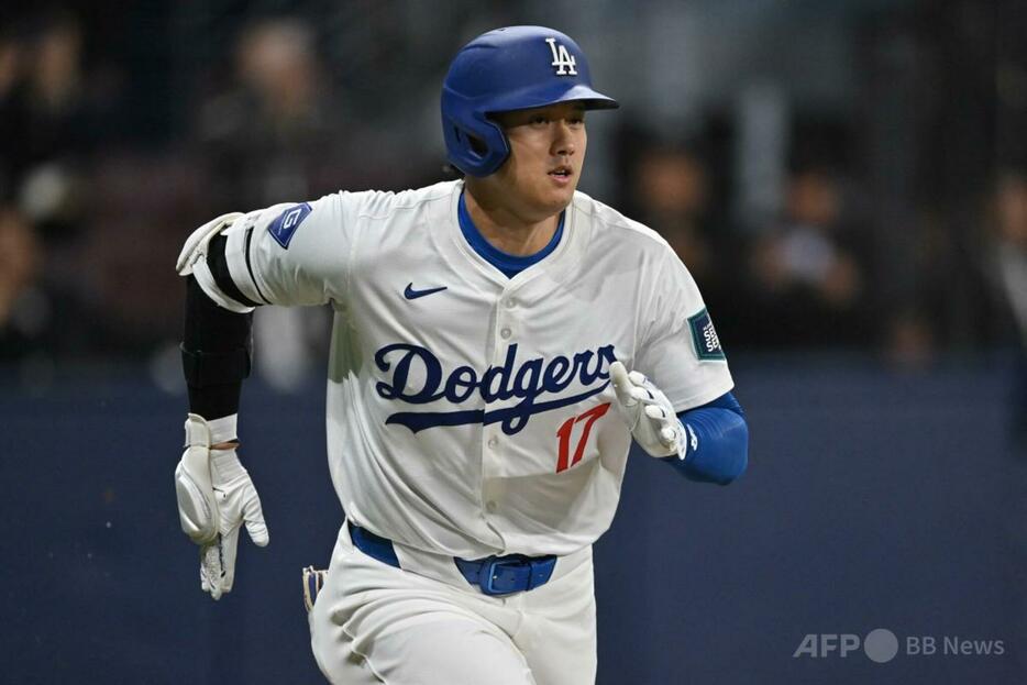 米大リーグ、ロサンゼルス・ドジャースの大谷翔平（2024年3月21日撮影）。【翻訳編集】 AFPBB News