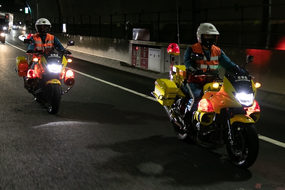 バイク隊の活動の拠点は、中央環状線の西側に位置する「山手トンネル」