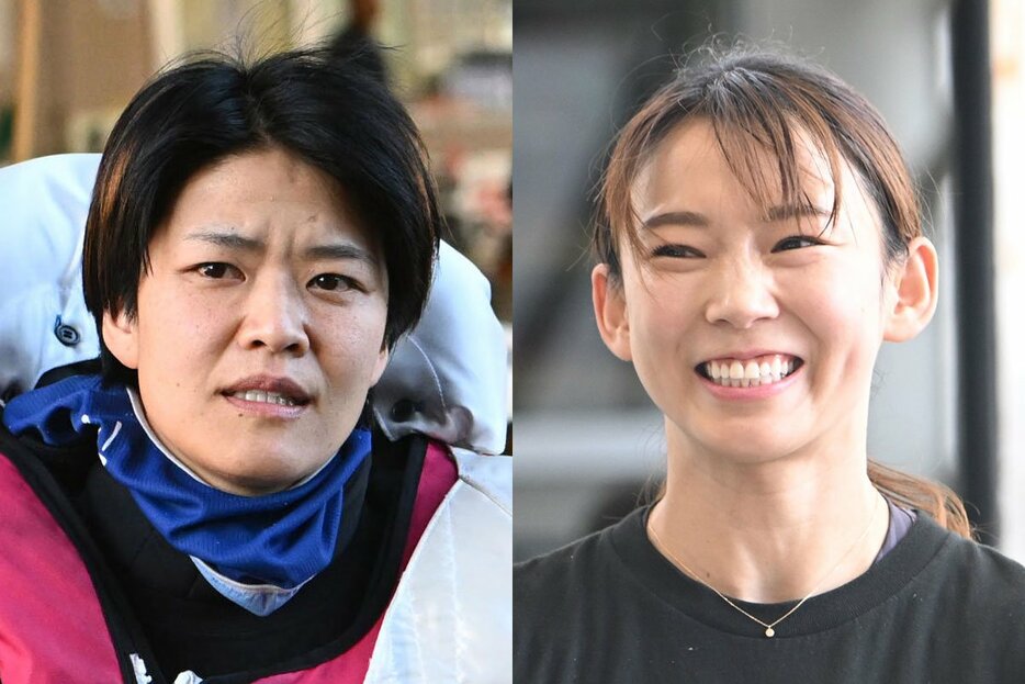 遠藤エミ(左)と守屋美穂