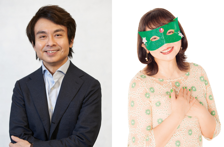 鏡リュウジさんと水晶玉子さん。知的な刺激をお互いに与え合う旧知の間柄。