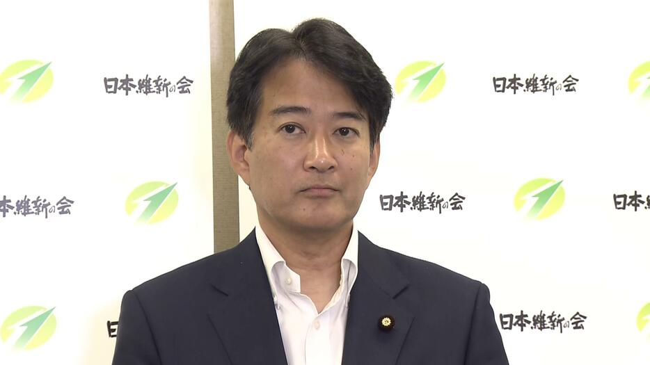 維新・柳ヶ瀬裕文総務会長（11月6日）