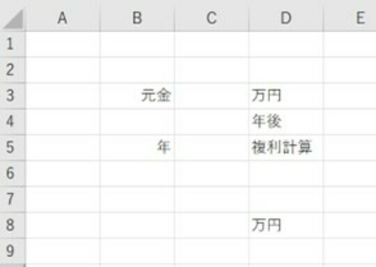 ［図表1］シートに打ち込んだ様子 出所：筆者作成