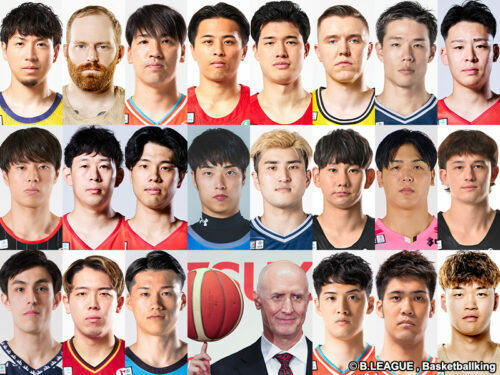 日本代表合宿参加に参加するBリーグ所属選手22名とトム・ホーバスHC［写真］＝B.LEAGUE , バスケットボールキング