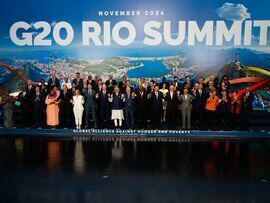 Ｇ20首脳の集合写真（リオデジャネイロ、11月19日）