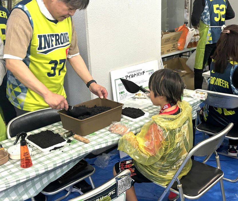 Bリーグ、大阪対琉球戦で開催されたイベントの様子