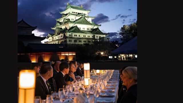 名古屋城とイベントのイメージ（倉橋岳さん提供）