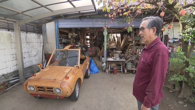 電気自動車を“木”で自作した加藤さん