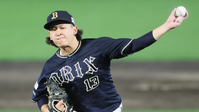 背番号を変更したオリックス・宮城大弥投手（写真：時事）