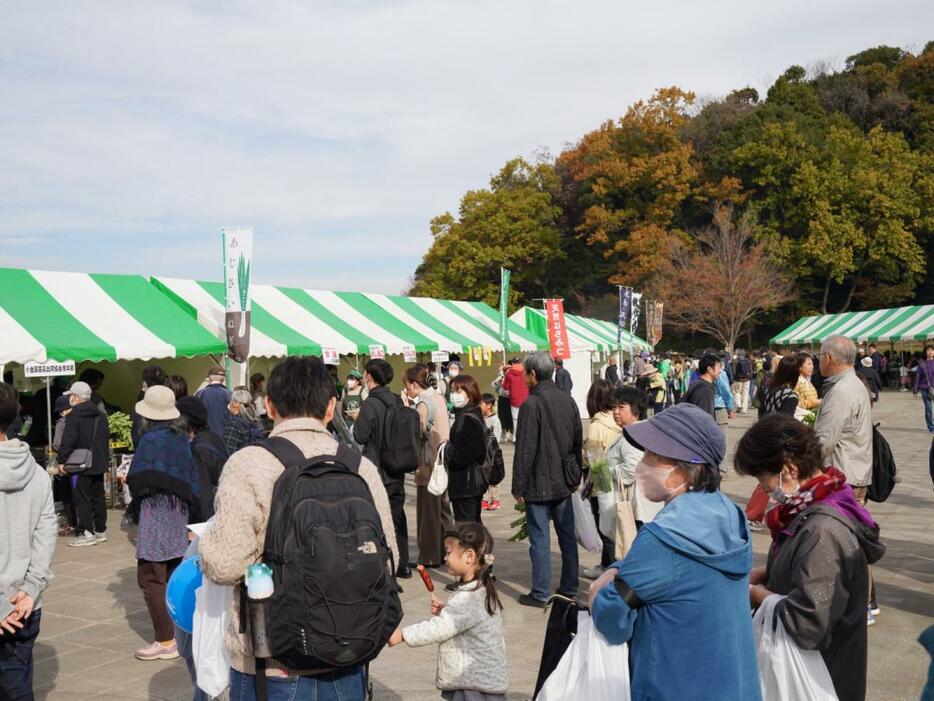 昨年行われた「第14回まつど大農業まつり」の会場の様子