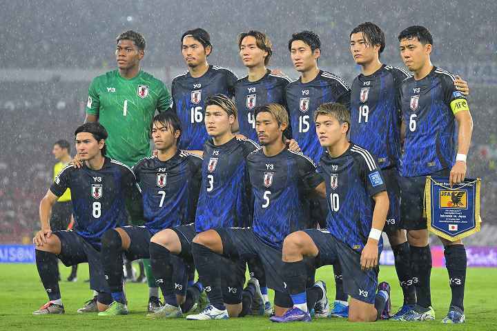 W杯アジア最終予選では圧倒的な強さをみせる日本代表。海外メディアも注目しているようだ。写真：金子拓弥（THE DIGEST写真部）