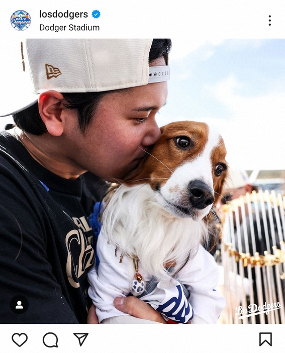 ドジャースのスペイン語版インスタグラム（@losdodgers）から