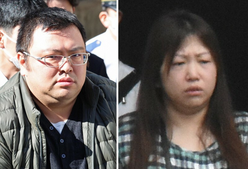 細谷健一容疑者（左）と志保容疑者＝玉城達郎、岩崎歩撮影