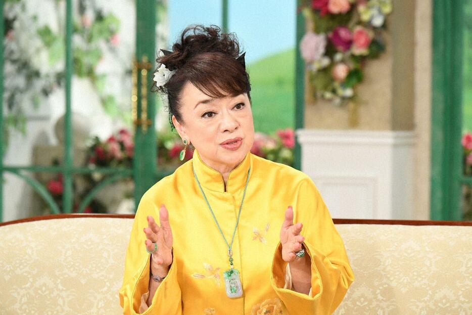 11月18日放送の「徹子の部屋」に出演したジュディ・オングさん＝テレビ朝日提供